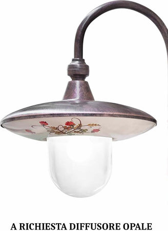 Lampioncino-palo-classico-LATINA-A672-TE-E27-LED-alluminio-ceramica-lampada-terra