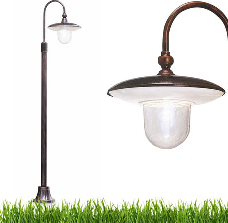 Lampioncino-palo-classico-LATINA-A672-TE-E27-LED-alluminio-ceramica-lampada-terra