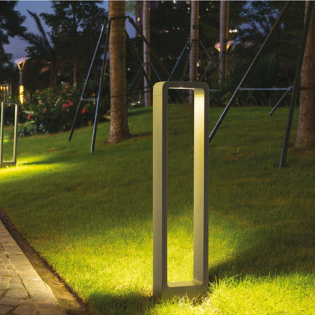 Lampioncino-palo-moderno-Pan-international-GARD-EST285-EST287-LED-alluminio-lampada-terra