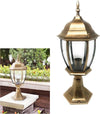 Lampioncino-Per-Cancello-Lampione-Lanterna-In-Vetro-Attacco-E27-Bronzo-Es45-Universo