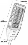 LAMPIONE-500W-PANNELLO-SOLARE-INTEGRATO-CREPUSCOLARE-IP65-LUCE-Fredda-130lm/w