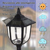 Lampione-da-Esterni-con-6-Luci-Led-e-Pannelli-Solari-Impermeabile-Accensione-Automatica-Durata-6-Ore-Altezza-177cm-XC3B30-006XC3