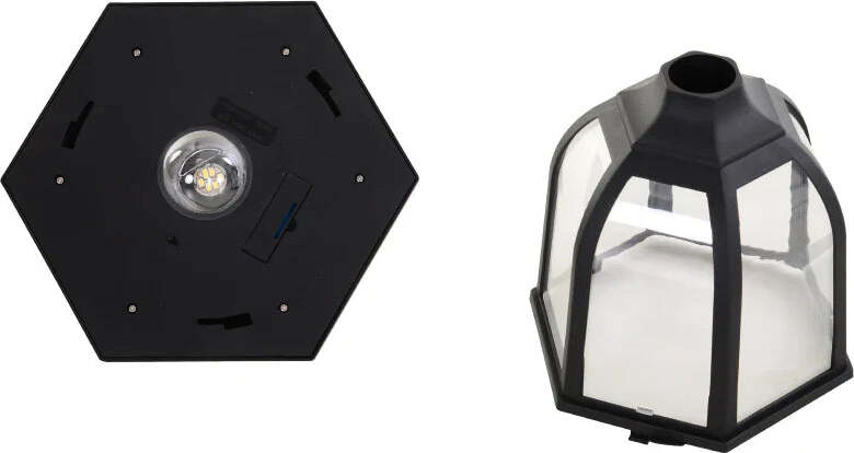 Lampione-da-Esterni-con-6-Luci-Led-e-Pannelli-Solari-Impermeabile-Accensione-Automatica-Durata-6-Ore-Altezza-177cm-XC3B30-006XC3