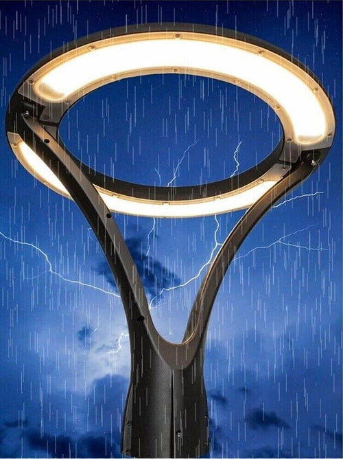 Lampione-Da-Giardino-100-Watt-Lampada-Led-Luce-Naturale-Moderno-X-Vialetto-Ip65-Universo