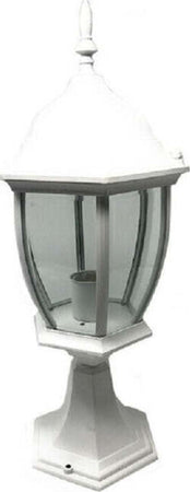 Lampione Da Giardino 48cm Lanterna In Vetro E27 Luce Da Esterno Alluminio Es45 Illuminazione/Illuminazione per esterni/Lanterne Trade Shop italia - Napoli, Commerciovirtuoso.it