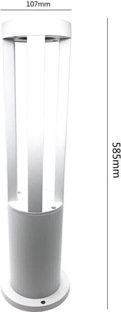 Lampione-Da-Terra-Giardino-Lampada-12-W-Led-Luce-Naturale-Lampioncino-Bianco-Es28bn-Universo