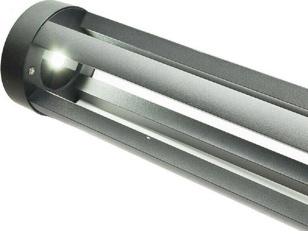Lampione Giardino Lampada 12 Watt Led Terra Esterno Ip65 Lampioncino Grigio Es28 Illuminazione/Illuminazione per esterni/Lampioni Trade Shop italia - Napoli, Commerciovirtuoso.it