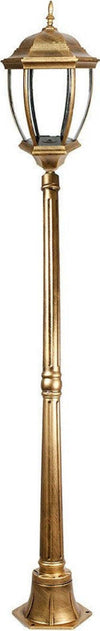 Lampione Giardino Lanterna Vetro E27 Luce Esterno Alluminio 178x24cm Bronzo Es35 Articoli da Giardino > Illuminazione da esterno > Lampade per esterno Trade Shop italia - Napoli, Commerciovirtuoso.it