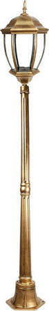 Lampione Giardino Lanterna Vetro E27 Luce Esterno Alluminio 178x24cm Bronzo Es35 Articoli da Giardino > Illuminazione da esterno > Lampade per esterno Trade Shop italia - Napoli, Commerciovirtuoso.it