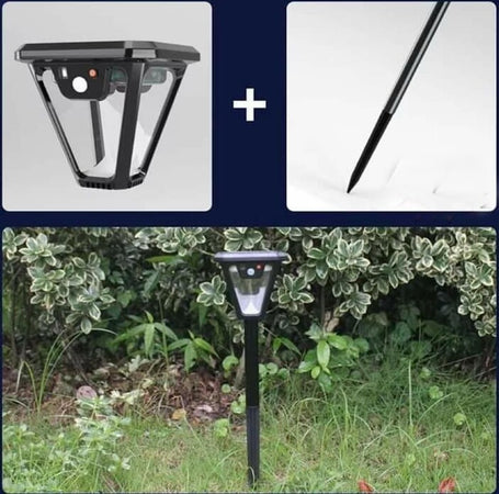 Lampione Lampada Luce Solare Giardino A Led Su Picchetto Con Telecomando Sensore Articoli da Giardino > Illuminazione da esterno > Lampade per esterno Trade Shop italia - Napoli, Commerciovirtuoso.it