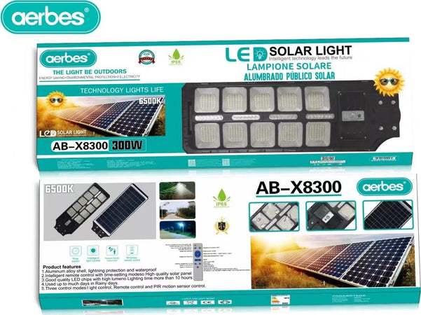 LAMPIONE-LED-300W-con-PANNELLO-SOLARE-SENSORE-CREPUSCOLARE-PIR-ip66
