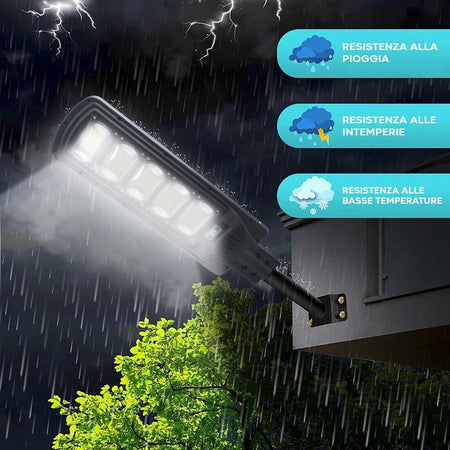 LAMPIONE LED CON PANNELLO SOLARE CREPUSCOLARE 250W LUCE FREDDA IP65 +TELECOMANDO Illuminazione/Illuminazione per esterni/Proiettori Zencoccostore - Formia, Commerciovirtuoso.it