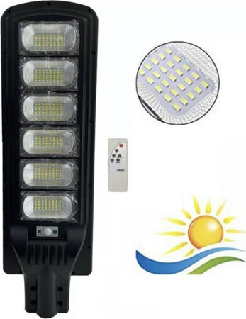 LAMPIONE LED CON PANNELLO SOLARE CREPUSCOLARE 300W LUCE FREDDA IP65 Illuminazione/Illuminazione per esterni/Lampioni Zencoccostore - Formia, Commerciovirtuoso.it