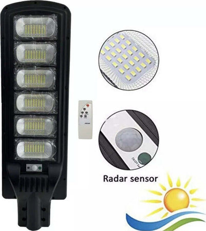 LAMPIONE LED CON PANNELLO SOLARE CREPUSCOLARE 300W radar sensor IP65 Illuminazione/Illuminazione per esterni/Proiettori Zencoccostore - Formia, Commerciovirtuoso.it