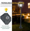 Lampione-LED-da-Esterno-ad-Energia-Solare-Lampada-da-Giardino-Lampada-da-Terra-Impermeabile-IP44-18×18×160cm-Nero-XN4842-108XN4