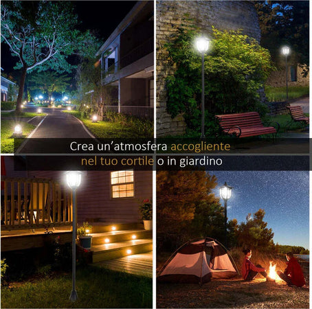 Lampione-LED-da-Esterno-ad-Energia-Solare-Lampada-da-Giardino-Lampada-da-Terra-Impermeabile-IP44-18×18×160cm-Nero-XN4842-108XN4
