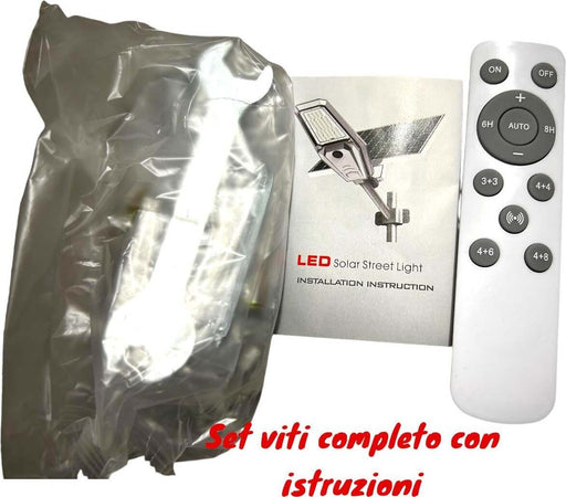 LAMPIONE-LED-SOLARE-COMPLETO-STAFFE-600W-1000W-CREPUSCOLARE-E-RADAR-IP65-80Lm/W