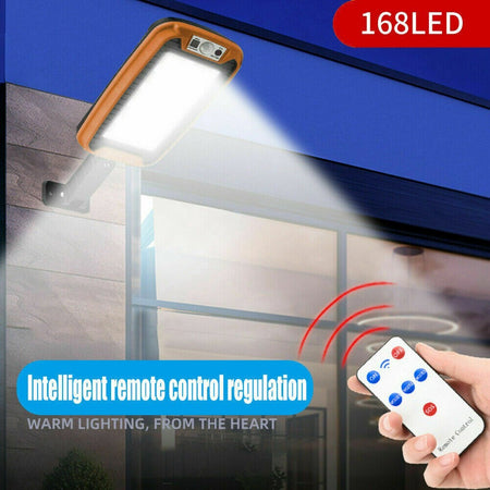 lampione Pannello Solare Faro 160 LED sensore movimento pir Applique telecomando Illuminazione/Illuminazione per esterni/Lampioni Zencoccostore - Formia, Commerciovirtuoso.it