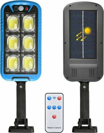 lampione Pannello Solare Faro 160 LED sensore movimento pir Applique telecomando Illuminazione/Illuminazione per esterni/Lampioni Zencoccostore - Formia, Commerciovirtuoso.it