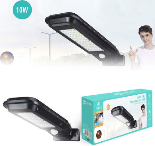 Lampione Pannello Solare Sensore Fotovoltaico 60 Led Faro Stradale 10 W Tx-9327 Illuminazione/Illuminazione per esterni/Lampioni Trade Shop italia - Napoli, Commerciovirtuoso.it