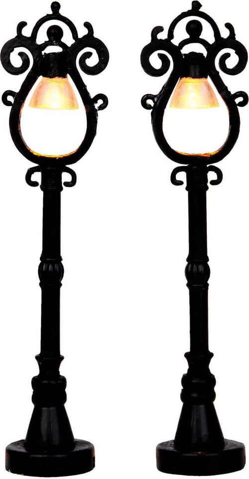 Lampione parigino, accessorio per villaggio di Natale da 32 cm, set 2 pezzi Casa e cucina/Decorazioni per interni/Addobbi e decorazioni per ricorrenze/Decorazioni natalizie/Oggettistica MagiediNatale.it - Altamura, Commerciovirtuoso.it