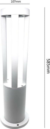 Lampione-Per-Giardino-Lampada-Led-12w-Luce-Calda-Esterno-Ip65-Lampioncino-Da-Terra-Bianco-Universo