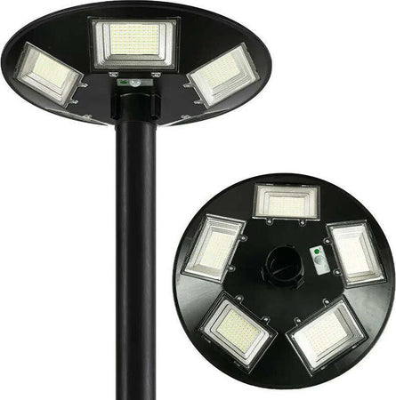LAMPIONE-SOLARE-300W-UFO-400-LED-SENSORE-CREPUSCOLARE-LUCE-FREDDA-6500K-IP66-LM