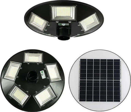 LAMPIONE-SOLARE-300W-UFO-400-LED-SENSORE-CREPUSCOLARE-LUCE-FREDDA-6500K-IP66-LM