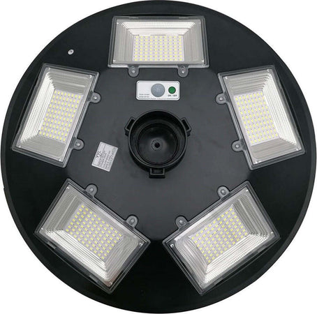 LAMPIONE-SOLARE-300W-UFO-400-LED-SENSORE-CREPUSCOLARE-LUCE-FREDDA-6500K-IP66-LM