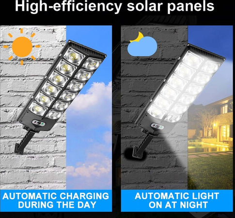 Lampione Solare Da 10000 Lumen Con Sensore Di Movimento E Telecomando A Led Ip65 Articoli da Giardino > Illuminazione da esterno > Lampade per esterno Trade Shop italia - Napoli, Commerciovirtuoso.it