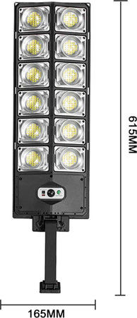 Lampione Solare Da 10000 Lumen Con Sensore Di Movimento E Telecomando A Led Ip65 Articoli da Giardino > Illuminazione da esterno > Lampade per esterno Trade Shop italia - Napoli, Commerciovirtuoso.it