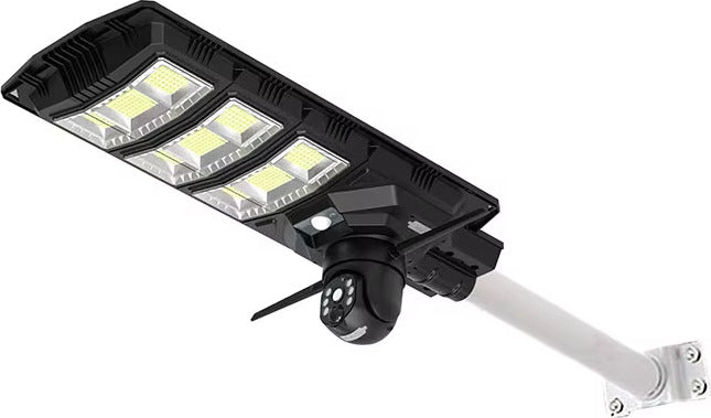 Lampione-solare-integrato-300W-COMPLETO-ALL-IN-ONE-con-telecamera-HD-4G-PTZ-Ai-4mp-V380-Pro