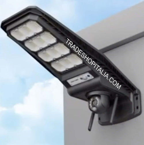 Lampione Solare Sensore Di Movimento E Telecomando Con Telecamera Ip Integrata Illuminazione/Illuminazione per esterni/Lampade da parete Trade Shop italia - Napoli, Commerciovirtuoso.it