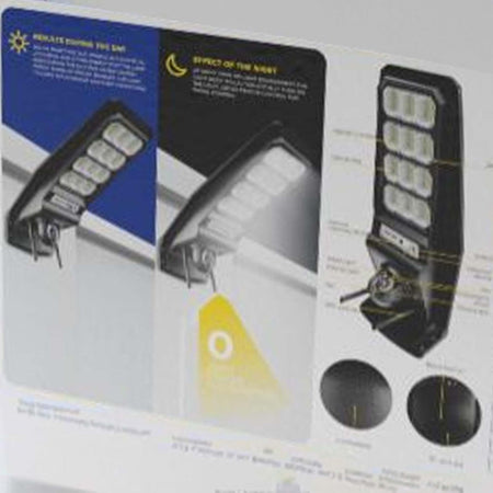 Lampione Solare Sensore Di Movimento E Telecomando Con Telecamera Ip Integrata Illuminazione/Illuminazione per esterni/Lampade da parete Trade Shop italia - Napoli, Commerciovirtuoso.it