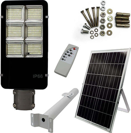 lampione-solare-Stradale-LED-400W-COMPLETO-DI-STAFFA-LUCE-CREPUSCOLARE-IP66