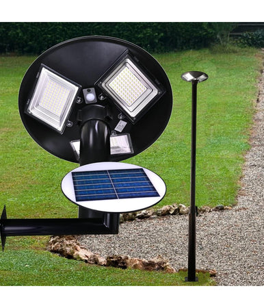 Lampione Solare Ufo A Led 1500lmn Per Esterno Ip65 150w Con Sensore Di Movimento