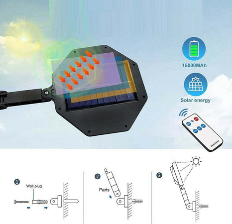 Lampione Stradale Faro A 168 Led Con Pannello Solare Telecomando Sensore Tx-8230 Articoli da Giardino > Illuminazione da esterno > Lampade per esterno Trade Shop italia - Napoli, Commerciovirtuoso.it