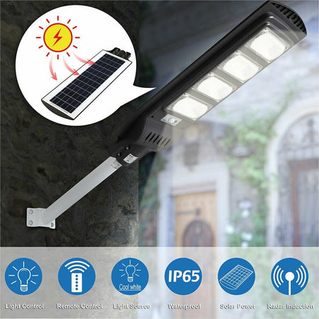 Lampione Stradale Faro Led 120w Solare Esterno Sensore Movimento Telecomando Articoli da Giardino > Illuminazione da esterno > Lampade per esterno Trade Shop italia - Napoli, Commerciovirtuoso.it