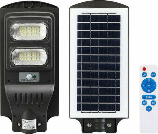 Lampione-Stradale-Faro-Led-60w-Solare-Luce-Esterno-Sensore-Movimento-Telecomando
