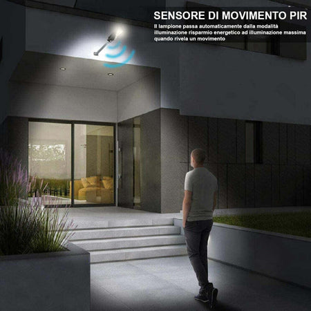 Lampione Stradale Faro Led 90w Solare Luce Esterno Sensore Movimento Telecomando Articoli da Giardino > Illuminazione da esterno > Lampade per esterno Trade Shop italia - Napoli, Commerciovirtuoso.it