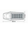 Lampione Stradale Faro Led Faretto Solare Per Esterno Luce Fredda Sl-606-250-6500k