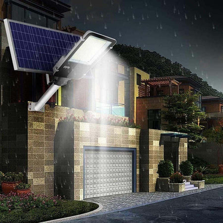 Lampione-Stradale-LED-1000W-Completo-di-pannello-SOLARE-Telecomando-e-STAFFA-Luce-6500K-IP67