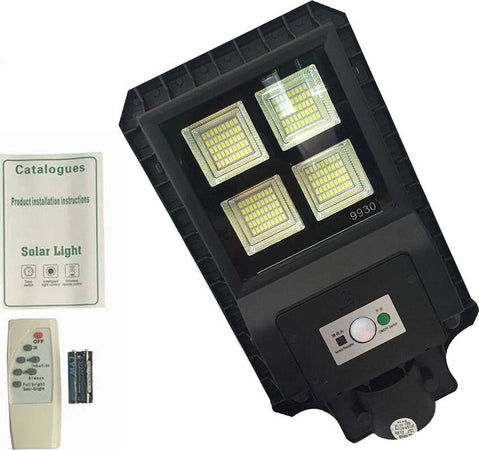 Lampione Stradale Led 30 W Pannello Solare Fotovoltaico 180 Led Con Telecomando Illuminazione/Illuminazione per esterni/Lampioni Trade Shop italia - Napoli, Commerciovirtuoso.it