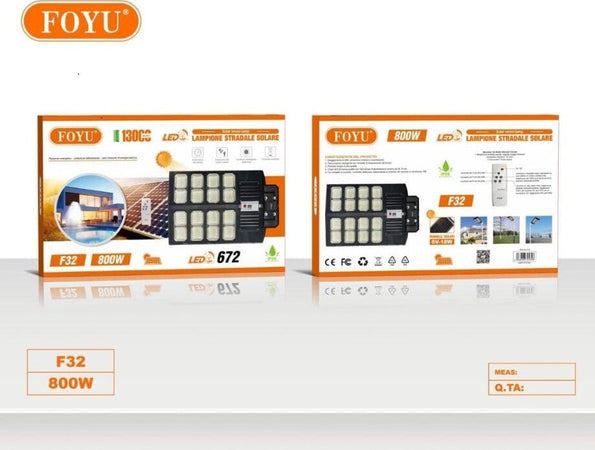 Lampione-Stradale-LED-con-Pannello-Solare-800W-1200W-1600W-Crepuscolare-ip65-100lm/w