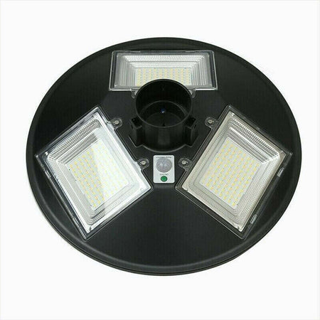 LAMPIONE-STRADALE-LED-CON-PANNELLO-SOLARE-CREPUSCOLARE-150W-LUCE-FREDDA-IP66-UFO