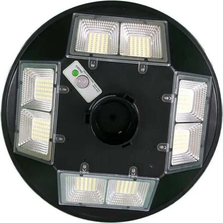 LAMPIONE-STRADALE-LED-CON-PANNELLO-SOLARE-CREPUSCOLARE-200W-LUCE-FREDDA-IP66-UFO