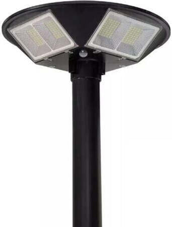 LAMPIONE-STRADALE-LED-CON-PANNELLO-SOLARE-CREPUSCOLARE-200W-LUCE-FREDDA-IP66-UFO