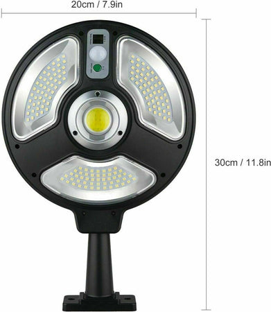 LAMPIONE STRADALE LED CON PANNELLO SOLARE FOTOVOLTAICO 120 LED + TELECOMANDO Illuminazione/Illuminazione per esterni/Lampioni Zencoccostore - Formia, Commerciovirtuoso.it