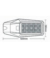Lampione Stradale Led Faretto Solare Esterno Luce Fredda 120 W Sl-606-200-6500k