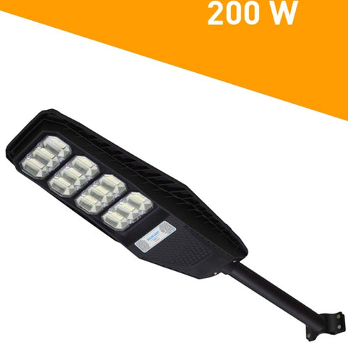 Lampione Stradale Luce Energia Solare Led 200watt Sensore Pir Staffa Telecomando Illuminazione/Illuminazione per esterni/Lampioni Trade Shop italia - Napoli, Commerciovirtuoso.it